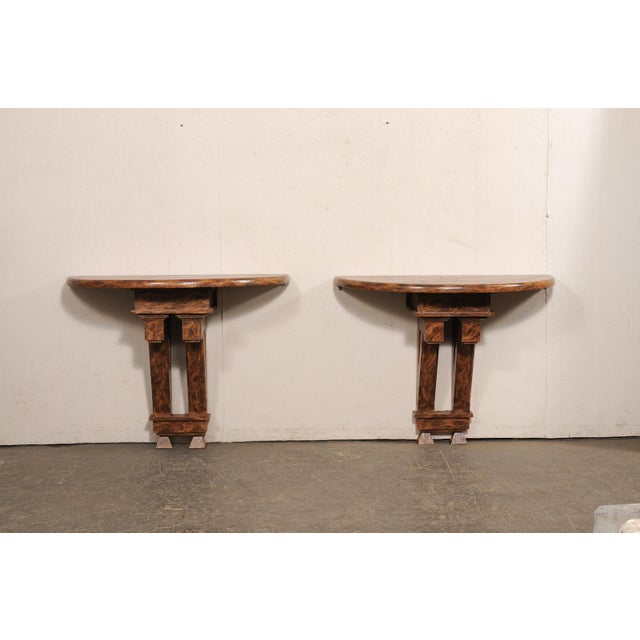19th C Architectural Fragment Wall Consoles - A Pair For Sale - Image 4 of 12