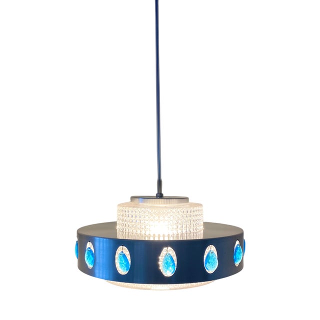 Mid-Century Hanging Lamp from Vitrika, 1960s For Sale