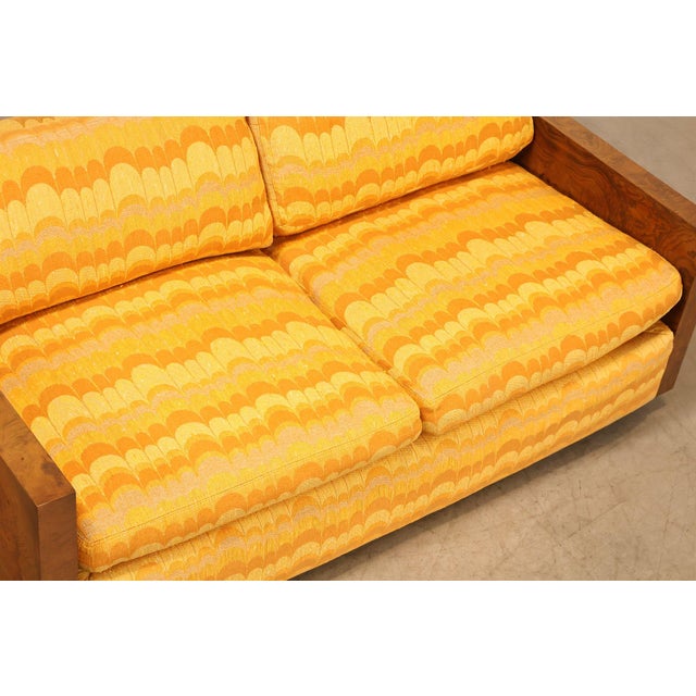 1970s Milo Baughman For Thayer Coggin Mid Century Modern Two Seat Sofa Loveseat For Sale - Image 5 of 18
