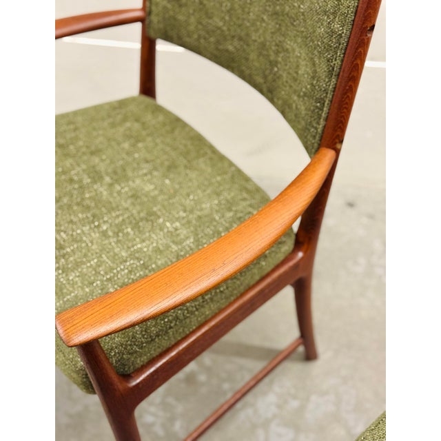 1960s Vintage Danish Modern Teak Dining Chairs, Set of 4 For Sale - Image 5 of 12