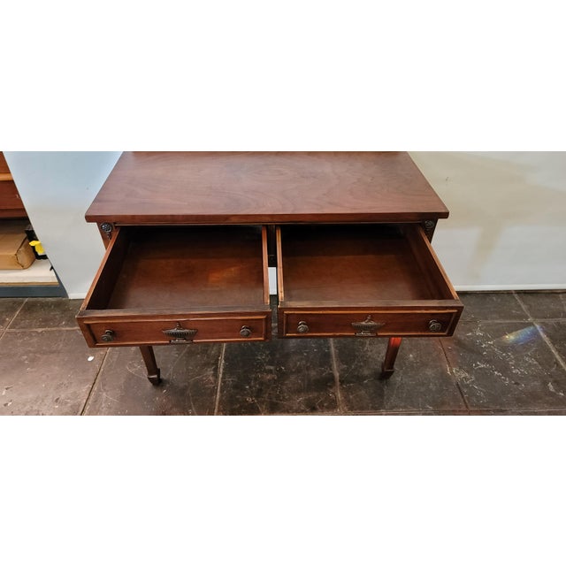 Victorian Antique Chippendale 1920s Revell & Company Chicago Writing Desk Mahogany For Sale - Image 3 of 10