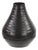 Chiseled Black Bell Vase- Small For Sale