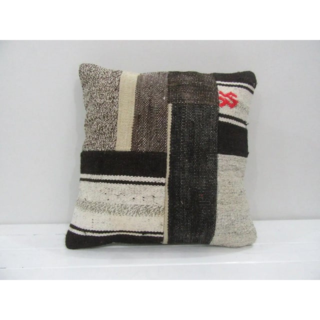 Handmade Patchwork Kilim Pillow Cover For Sale - Image 4 of 4