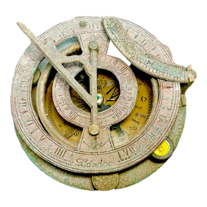 1940s Sundial Compass World War II Era British Royal Navy
