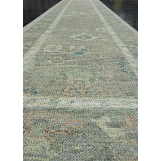 Textile Turkish Oushak Runner Rug 2'10" x 14' #17813 For Sale - Image 7 of 8