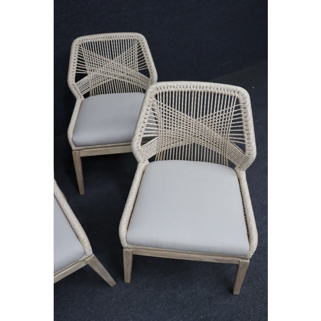 Wood Essentials for Living Loom Rope Dining Chairs, Set of 6 For Sale - Image 7 of 17