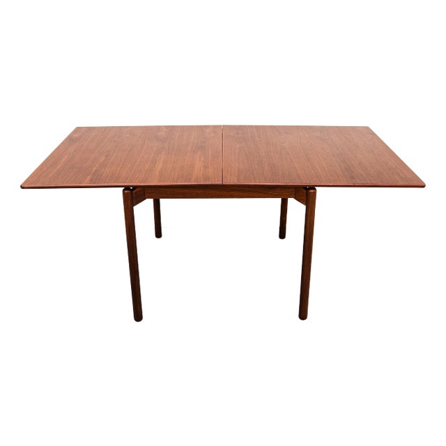 1950s Vintage Mid Century Modern Walnut Flip Top Dining