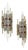 Large Wall Lamps by Albano Poli for Poliarte, 1970, Set of 2 For Sale