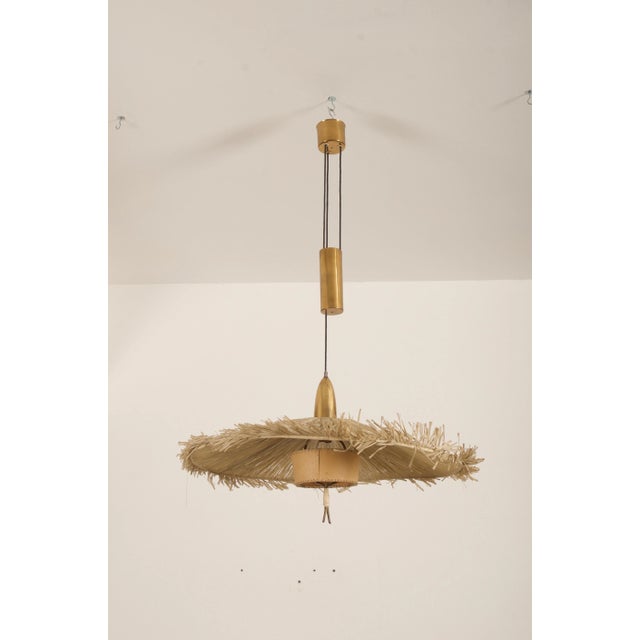 Mid-Century Adjustable Pendant by J. T. Kalmar for Kalmar, 1950s For Sale - Image 6 of 11