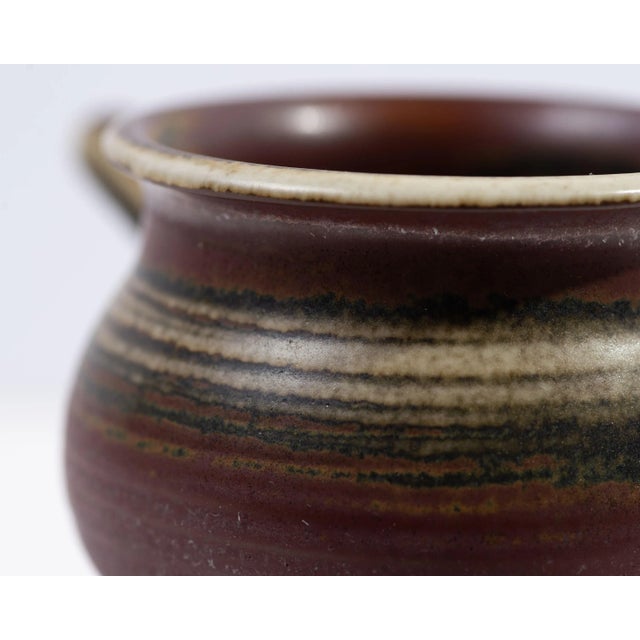 Brita Heilimo Arabia Finland Footed Ceramic Vessel For Sale In Indianapolis - Image 6 of 6