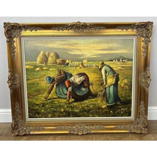 Harvest Scene, Oil, Framed For Sale - Image 18 of 18