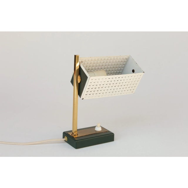 Desk Lamp in Perforated Metal, 1950s For Sale - Image 9 of 16