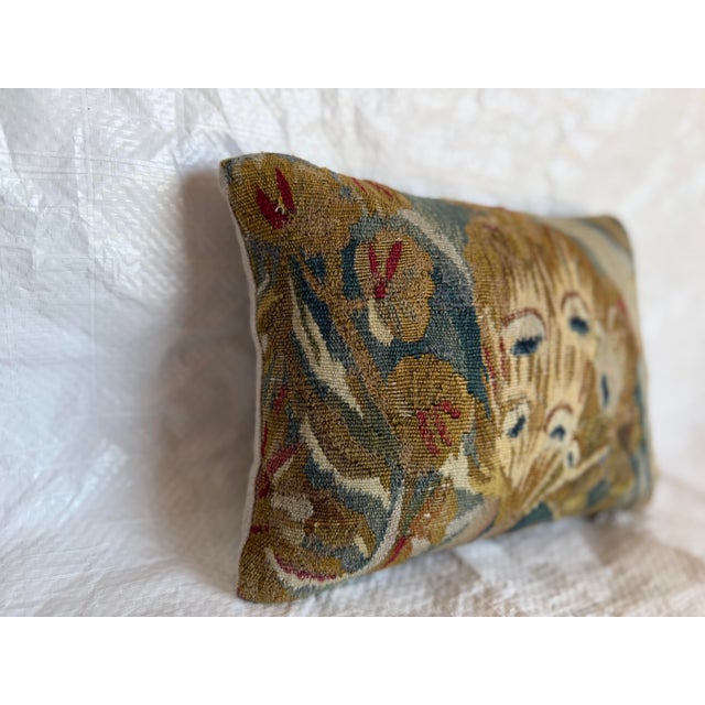17th Century Brussels Flemish Figural Tapestry Pillow For Sale - Image 4 of 7