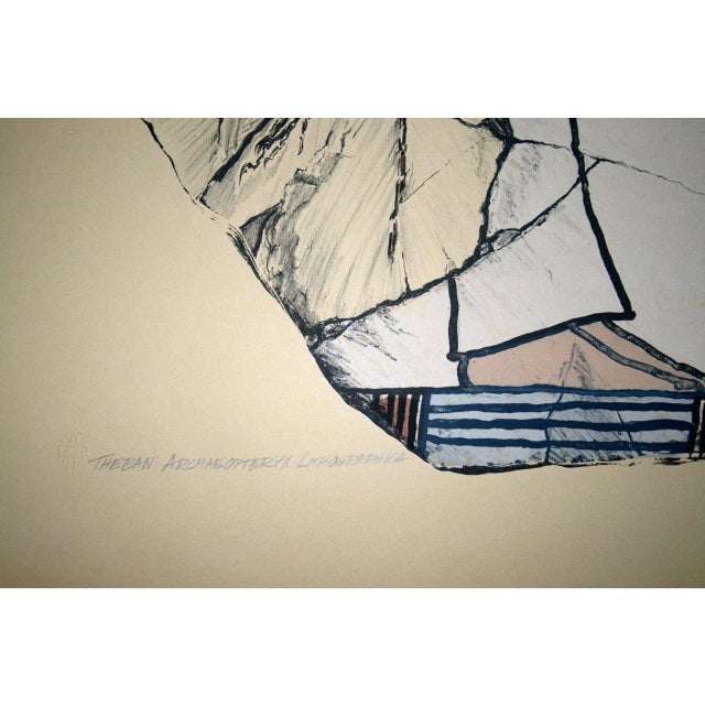 Art Deco Barbara Trupp, Egyptian Revival Lithograph, 1985 For Sale - Image 3 of 4