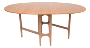 Mid Century Danish Modern Teak Drop Leaf Dining Table by GPlan