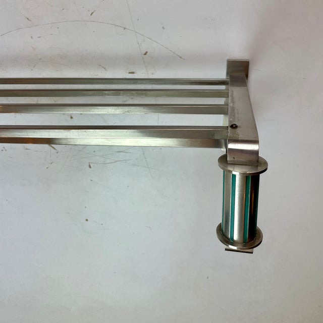 Metal Art Deco Train Carriage Coat Rack, 1930s For Sale - Image 7 of 16