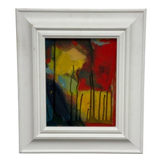 Abstract Bold Composition Painting, Framed For Sale
