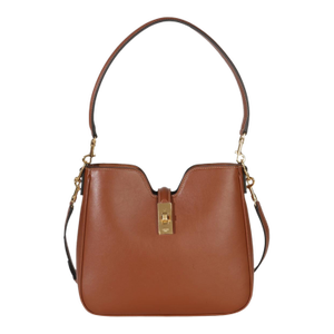 Tan Smooth Calfskin Small Camille 16 Soft Shoulder Bag