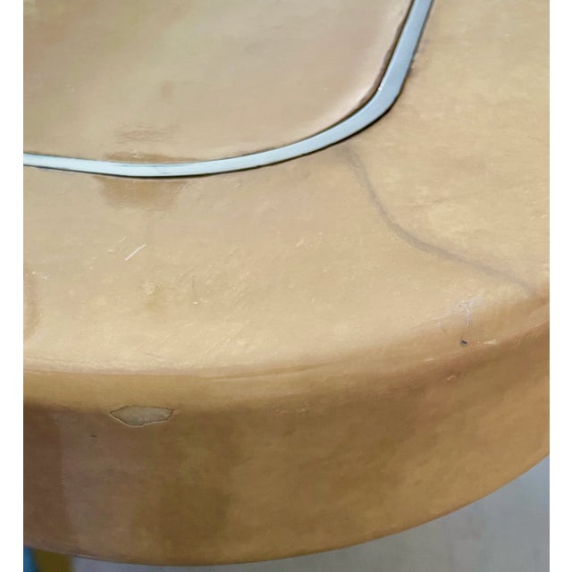 Karl Springer Attr. Large Square Goatskin Dining Table For Sale - Image 12 of 12