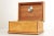 Wood Late 20th Century Handcrafted Inlaid Tiger Maple Cigar Box Humidor For Sale - Image 7 of 12