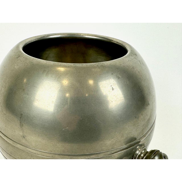 Swedish Art Deco Pewter Globe Vase with Handles from GAB, 1935 For Sale - Image 17 of 18