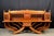 This substantial bench is modeled after a traditional elephant howdah, the ceremonial seat carried atop an elephant's...