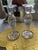 Here we have a pair of very finely cut crystal candlesticks found at an estate sale in Rancho Mirage. Thick heavy crystal,...