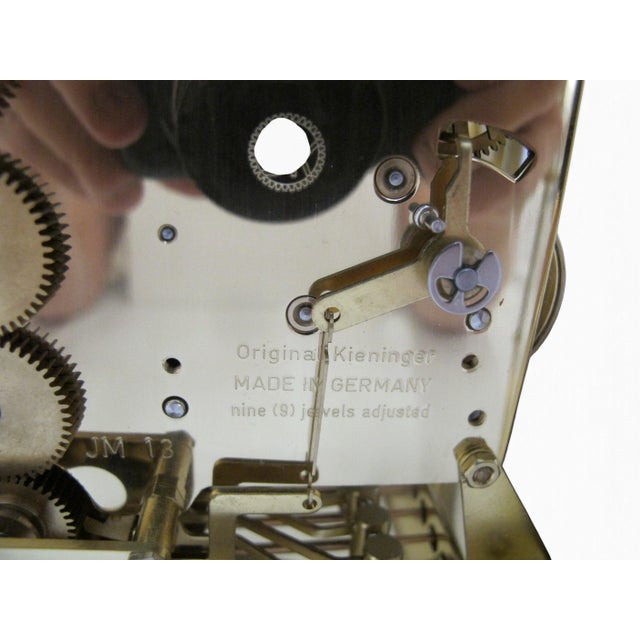 Kieninger German Mantel Clock 9 Jewel Triple Chime Jm13 Movement For Sale - Image 12 of 18