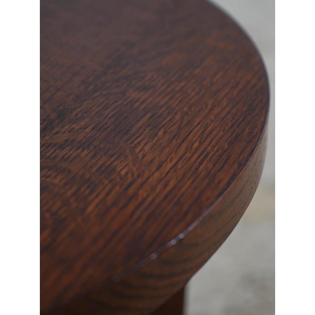 Stickley Stickley Antique Round Mission Oak Table For Sale - Image 4 of 12