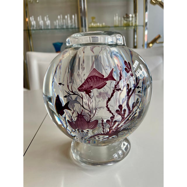 Graal Glass Vase by Edward Hald for Orrefors, Sweden, 1950s For Sale - Image 12 of 13