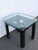 Hollywood Regency Black Painted Glass Top Side Tables a Pair 6901 For Sale - Image 17 of 18