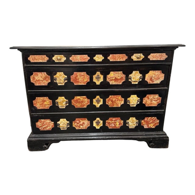 Scagliola Inlaid Commode For Sale