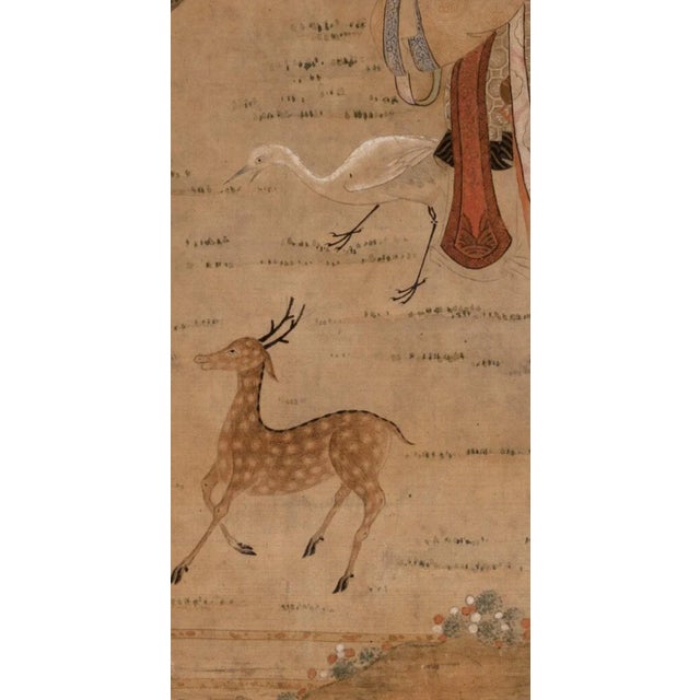 19th Century 19th Century Chinese School Painting on Silk For Sale - Image 5 of 10