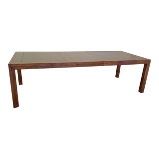 1970s Vintage Mid-Century Modern “Scene One Collection” Henredon Mirrored Extension Dining Table For Sale