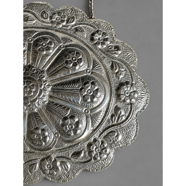 19thC Ottoman .900 Silver Turkish Islamic Wedding Mirror For Sale - Image 9 of 18