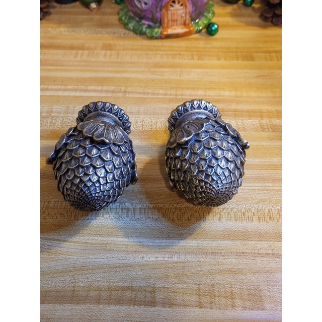 1990s French Style Ceramic Acorn Finials For Sale - Image 4 of 11