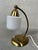 Vintage Brass and Opaline Table Lamp, 1950s For Sale - Image 4 of 10