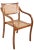 Bent Plywood and Cane Arm Chair Circa 1970's After Thonet For Sale - Image 12 of 12
