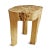 Rustic Contemporary Rustic Naga Three Leg Wood Table For Sale - Image 3 of 7