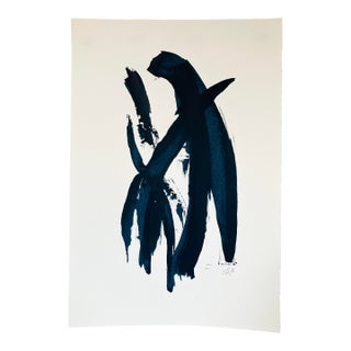 Color Study in Navy #13 Contemporary Abstract Acrylic Painting For Sale