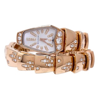New Bvlgari Tubogas Serpenti Scaglie Ladies Spp26wgd1gd11t Watch With Box +Paper For Sale