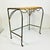 Camel 1970s Vintage Boho Chic Coastal Arts & Crafts Wicker and Steel Side Table. For Sale - Image 8 of 15