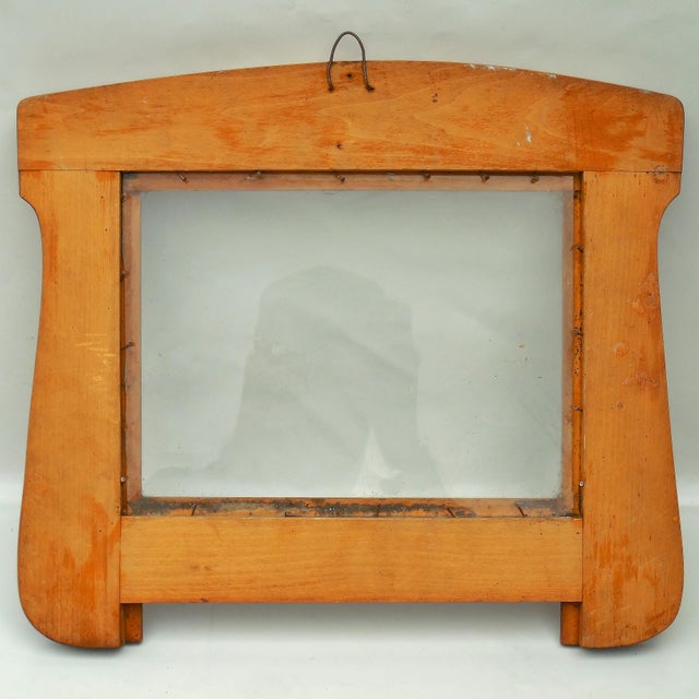 Wood Antique Dutch - Oak Mirror Frame - Amsterdam School For Sale - Image 7 of 8