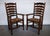 Antique English Rush Seat Ladderback Dining Chairs, 1910s, Set of 6 For Sale - Image 10 of 18
