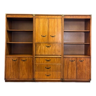 Vintage Mid Century Modern Wall Unit For Sale