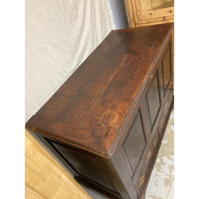 Brown 18th Century English Oak Mule Chest For Sale - Image 8 of 13