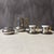 Remarkable Balzano Italian espresso set with stovetop Moka pot, two espresso cups with porcelain inset, two saucers, and...