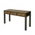Vintage Rustic Fabric Grass Green Lacquer 3 Drawers Console Table For Sale In San Francisco - Image 6 of 12