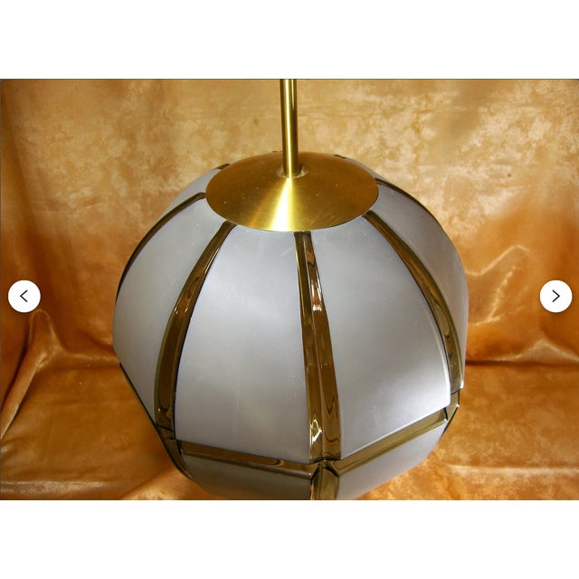 Mid-Century Modern Murano Glass Pendant Light from Glashütte Limburg For Sale - Image 3 of 7