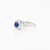 Star Sapphire Cabochon & 14k White Gold Art Deco Style Filigree Ring For Sale In Philadelphia - Image 6 of 11